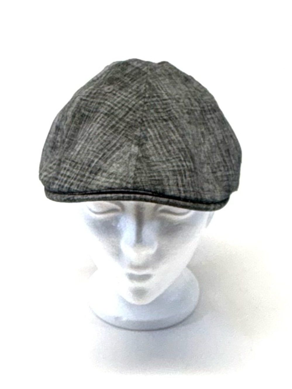 Original Penguin Grey Textured Flat Cap Ivy Newsboy Hat OS